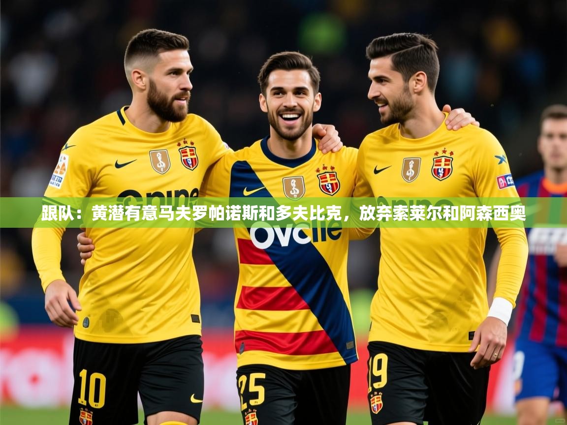 2025云开体育入口跟队：黄潜有意马夫罗帕诺斯和多夫比克，放弃索莱尔和阿森西奥  第4张