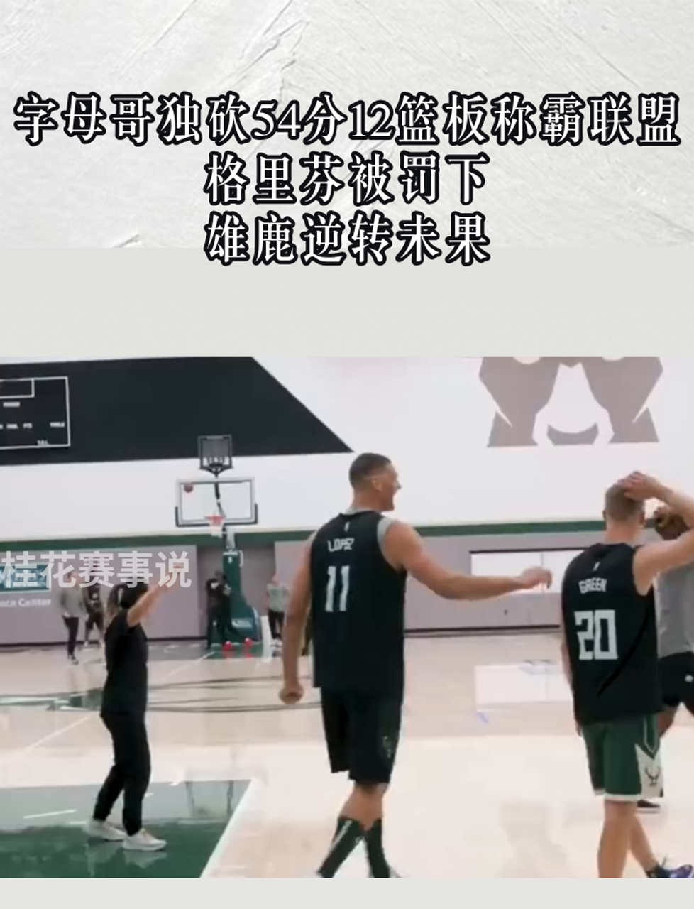 雄鹿逆转黄蜂！字母哥砍下+数据